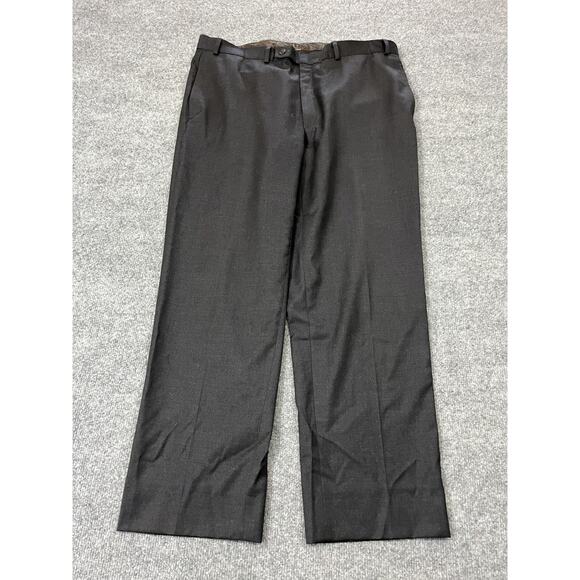 Wool Grandpa Dress Pants 38 Office Academia Preppy Work Luxury Business Classic - Picture 1 of 14
